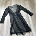 Sheer Mesh Dress Cover Up womens Black small swim sexy lingerie whimsigoth fairy Photo 2