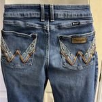Wrangler Dark Wash Faded Bootcut 5-Pocket Jean w/ W Design on Back Pockets 13 Photo 6