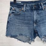 Gap Low Stride Denim Shorts Blue Jean Cutoffs Distressed Raw Hem Casual Photo 2