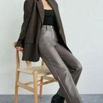 Wilfred Aritzia  Melina High Waisted Vegan Leather Gray Pants 2 Photo 0