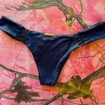 Sam Lorenzo black san lorenzo swim bikini bottoms crochet cut out gold plated sexy high waisted thong Photo 0