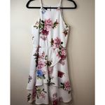 Iz Byer  Women's Floral Sleeveless Elastic Waist Ruffle Summer Dress‎ Size M # Photo 6