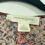Treasure & Bond Treasure‎ & Bond Floral Print Button Front Dobby Blouse Size Small Photo 2