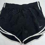 Nike Dri Fit Tempo Shorts Womens Medium Black White Trim Brief Lined Running A Photo 0