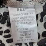 Kori  Leopard Print Lightweight Zip Up Bomber Track Jacket Tan Black Medium Photo 9