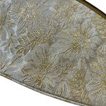 VTG Avon Kadin Gold Shimmer Floral Clutch Handbag Top Snap Satin Lining 10X5” Photo 1