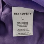 Retrofête Retrofete Larissa Dress in Dusty Lilac Purple Large Silk NWT Corset Semi Sheer Photo 12