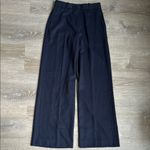 Reiss NEW  Harley Wool Blend Wide Leg Pants Navy 2 Photo 2