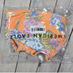 Aerie  Scoop Floral Ruffle Bikini Top Swimsuit Orange Blue Purple XL Photo 9