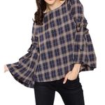 Sugar Lips NEW Frankie Plaid Top Open Back Backless Photo 3