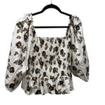 Tanya Taylor  Emma Smocked Blouse Photo 2