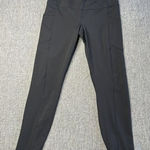 Yogalicious Lux Leggings Womens M Black Compression Elastic Waist Yoga Running Photo 0