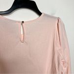 Liz Claiborne seersucker puffed‎ sleeves blouse long sleeve size small Photo 6