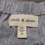 Anthropologie Cloth & Stone Grey Stripe Off shoulder Top Photo 5