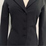ZARA  Women Black Long Sleeves Tailored Blazer with Buttons Size XL Shoulder Pads Photo 8