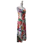 SheIn Tropical Print Spaghetti Strap Floral Drape Neckline Dress Sz 4 Photo 1