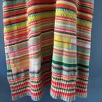 Torrid Knit Sweater Dress Plus 2 Orange Yellow Striped Knit Sleeveless Colorful Photo 2