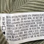 Forever 21  Olive Green Sleeveless Rib High Neck Mini Bodycon Sweater Dress S/M Photo 3