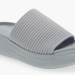 Rag and Bone  Brixley Knit Slide Sandal, Gray/Blue, Size 10 (Euro 40), NWT Photo 0