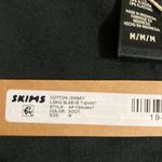 SKIMS Cotton Jersey Long Sleeve T-Shirt M Photo 3