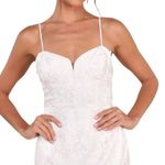 Lulus Immense Elegance White Floral Embroidered Bustier Mini Dress size Small Photo 0