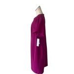 Calvin Klein NWT Plus Size Crew Scuba Sheath Dress In Color: BOYSENBERRY Photo 6