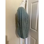 Anthropologie Moth Empyrean Pointelle Sweater Blue Crochet Open Knit L Photo 2