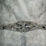 Elegant Saison Blanche Embroidered Organza Wedding Gown! White Size 8 Photo 11