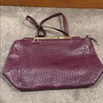 Carpisa Burgundy Faux Ostrich Leather Tote Bag Red Photo 1