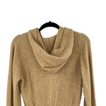 ZARA Sweater Knit Ribbed Hooded Romper One Piece Beige Tan Size Small Photo 7