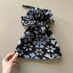 turtle fur. Vintage Snowflake Fringe Fleece Beanie Photo 1