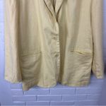 Madewell Yellow The Oversized Linen Blazer Jacket Size XL Photo 6
