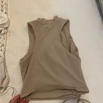 superdown  Beige Ruched Tank Top Photo 5