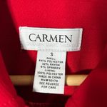 Carmen Blazer Jacket Womens S Red Long Sleeve Blazer Career‎ Professional Dressy Photo 2