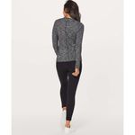 Lululemon  Kitsilano Coco Pique Black White Fitted Long Sleeve 4 Photo 1