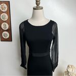 Alberta Ferretti Black Bodycon Pencil Cocktail Holiday Party Dress Size 4 Photo 2