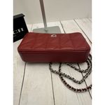 Coach Maroon Red Kira Quilted Leather Silver Crossbody Purse CM531 7.5x4” NWOT Photo 4