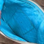 Lilly Pulitzer  raffia zip top clutch bag gold stripe Photo 5