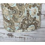 Telluride Clothing Co. Womens Linen Paisley Tank Top Beige Blue Size Small Photo 9