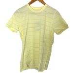 Everlane Womens Striped Organic Cotton Crewneck Tee T-Shirt Yellow Size Small S Photo 1