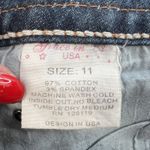 GRACE IN LA Jrs 11 Jeans Low Rise Straight Leg Denim Stretch Grunge Festival Photo 7