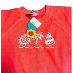 Fresh Produce NWT Vintage Sweatshirt Long Sleeve Graphic orange Tropical S Photo 1