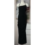 J’adore Black Diamante Halter Maxi Bodycon Dress Strappy Back Size Small Photo 12