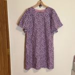 Hyacinth House Lilac Floral Viola Mini Dress Purple Size L Photo 1
