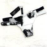 NWT Tavik Chloe Mini Cutout Swim Bottom in White Smudge Photo 4