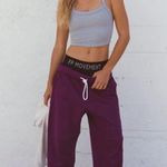 NWT FP Movement Final Call Fleece Straight Leg Sweatpants in Deep Mulberry Purple Size XS Photo 0