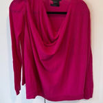 Armani Exchange  pink 100% Medina wool wrap blouse size medium   Has small hole b Photo 0