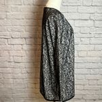 Preston & York  Women's M Black White Lace Open Front Jacket Chiccore Classic Photo 1