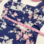 Imperfect Une Piece luxury swimsuit removable bows one piece blue pink floral 6 Photo 2