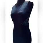 Rhapsody Vintage 90s Black Velvet Satin Mesh Button Corset Goth Witch Vamp Dress Photo 3